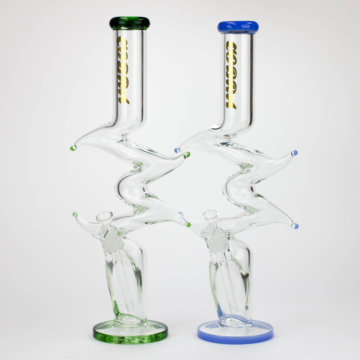 COBRA | 19" Zig-zag glass water bong Glass Bong JJ Distribution