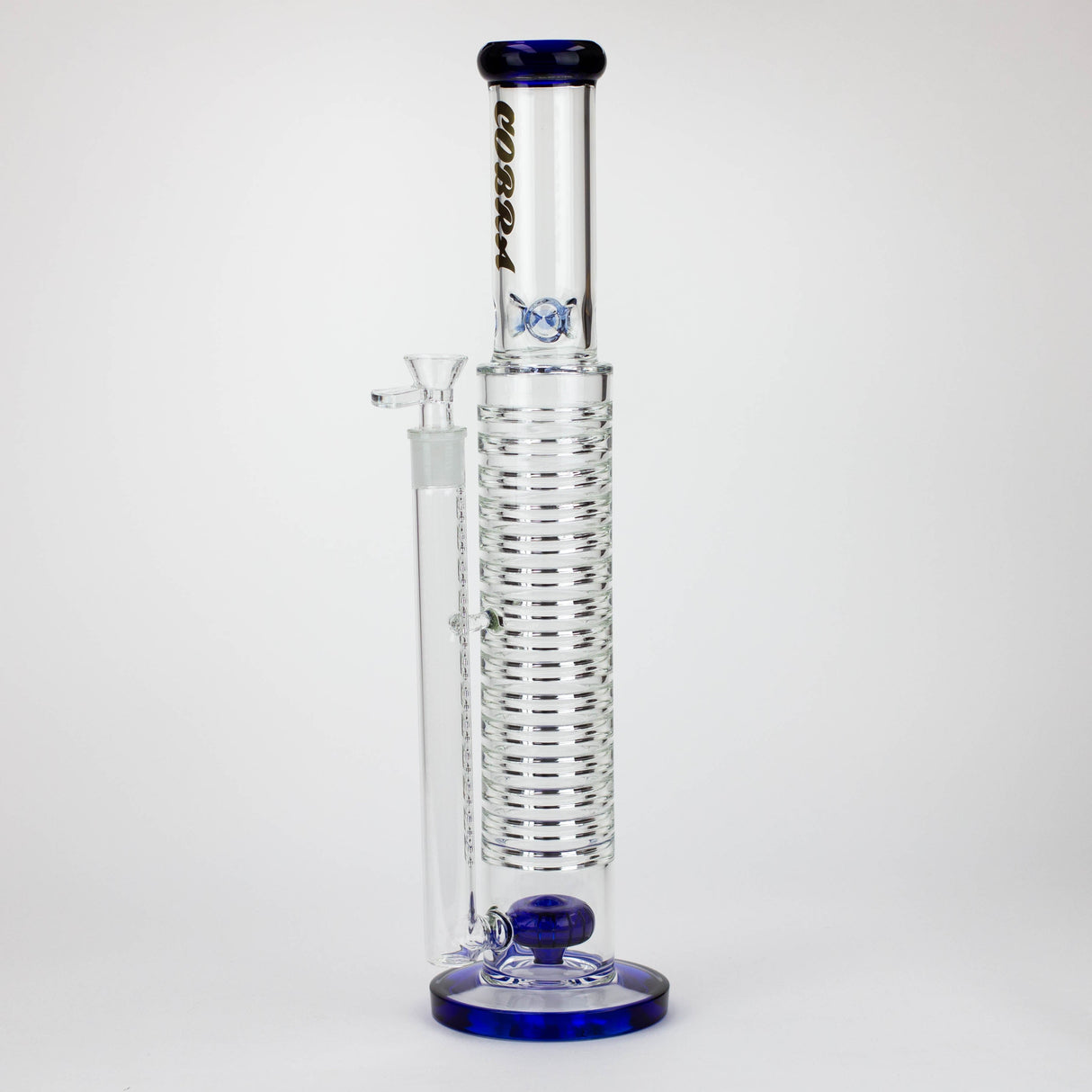 COBRA | 18.5" Long glass water bong Glass Bong JJ Distribution BLUE