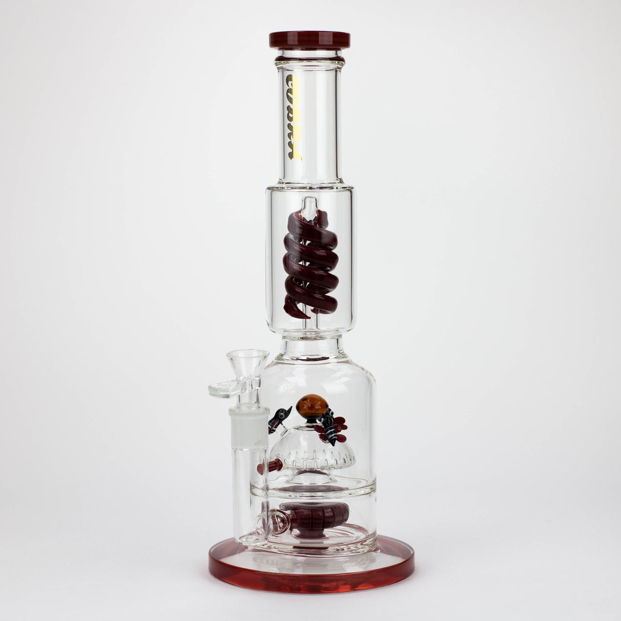 COBRA | 15" SNAKE BONG Glass Bong JJ Distribution RED