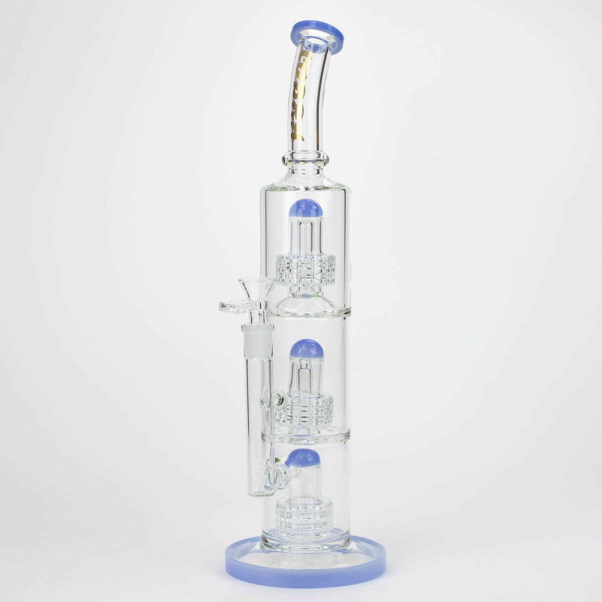 COBRA | 16" TRIPLE PERC WATER BONG Glass Bong JJ Distribution JADE BLUE