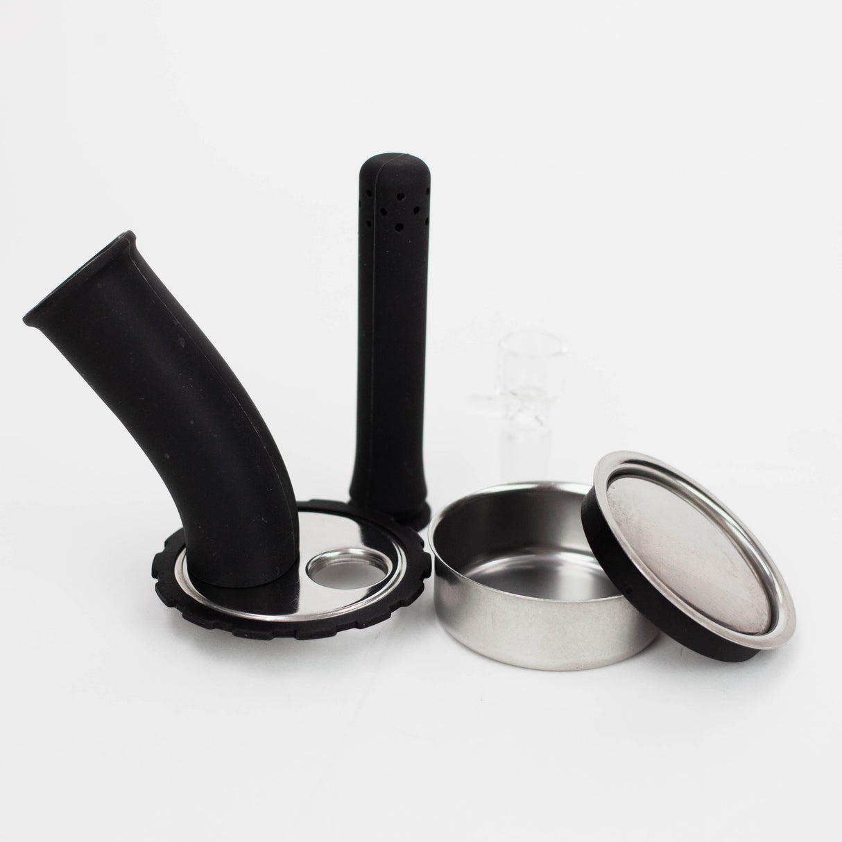 HERBWARE | Mason Jar Travel Water Pipe Ashcatcher · Percolator · Filter · Mouthpiece Herbware