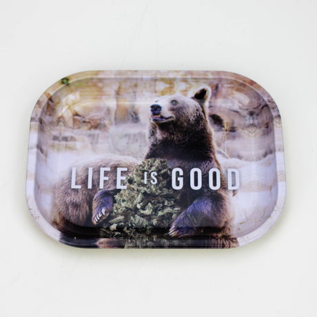 Good quality metal tray small Tray 777 Smoke Life is Good