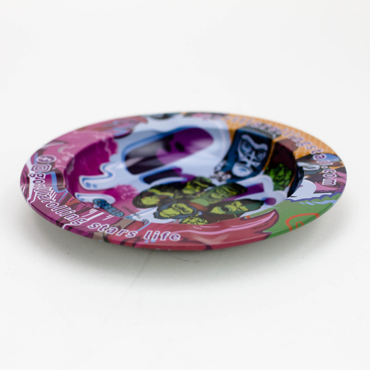 ZRound Metal Tray Pack of 6 Tray 777 Smoke