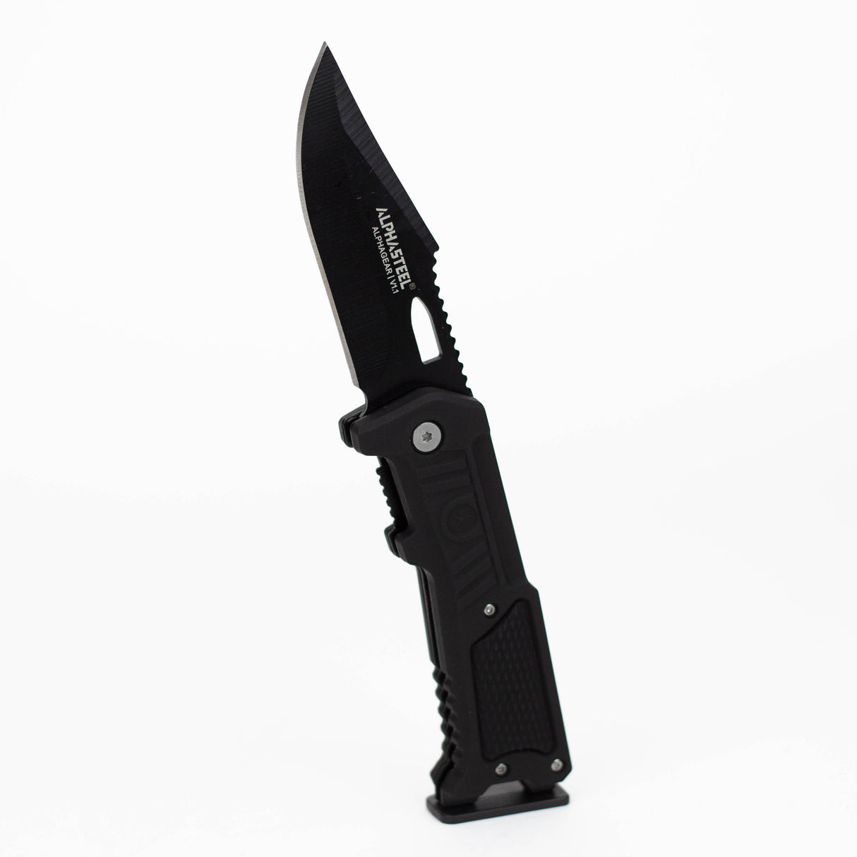 ALPHASTEEL | Hunting Knife - BLACK STAR FOLD Folding Knife JJ Distribution