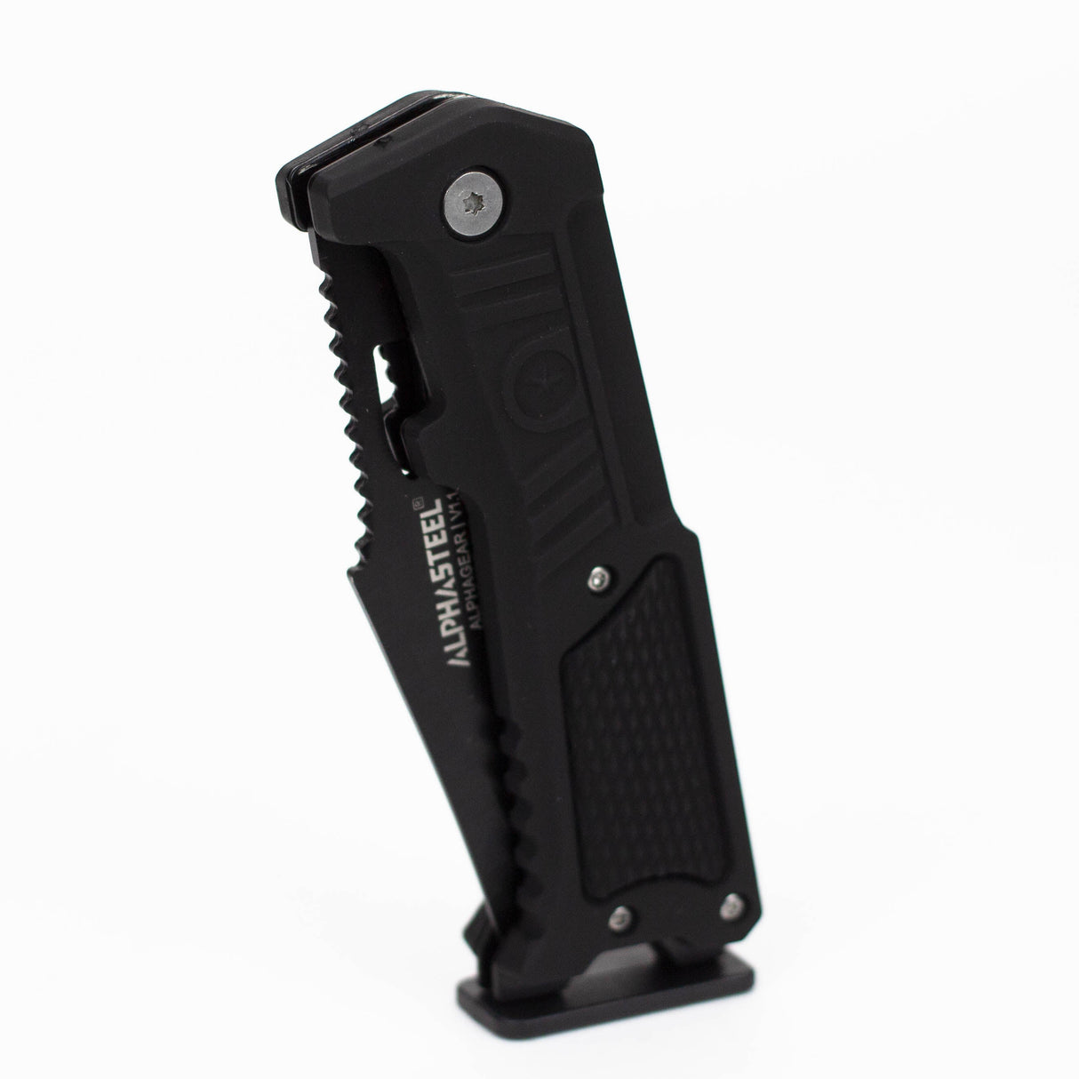 ALPHASTEEL | Hunting Knife - BLACK STAR FOLD Folding Knife JJ Distribution