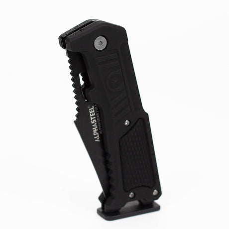 ALPHASTEEL | Hunting Knife - BLACK STAR FOLD Folding Knife JJ Distribution