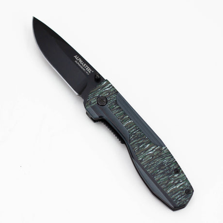 ALPHASTEEL | Hunting Knife - CAMO FOLD Folding Knife JJ Distribution