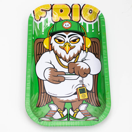 MEDIUM METAL ROLLING TRAY Tray Purple Haze Smoke Inc FRIO