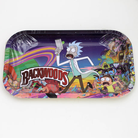 MEDIUM METAL ROLLING TRAY Tray Purple Haze Smoke Inc BACKWOODS R&M
