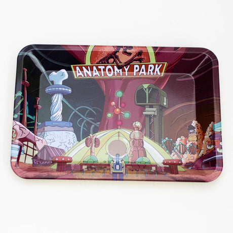 SMALL METAL ROLLING TRAY RT Tray Purple Haze Smoke Inc ANATOMY PARK