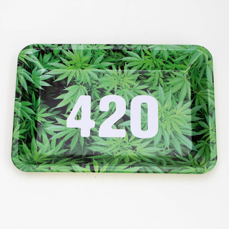 SMALL METAL ROLLING TRAY RT Tray Purple Haze Smoke Inc 420 DESIGN