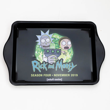 SMALL METAL ROLLING TRAY HD Tray Purple Haze Smoke Inc RM Cartoon