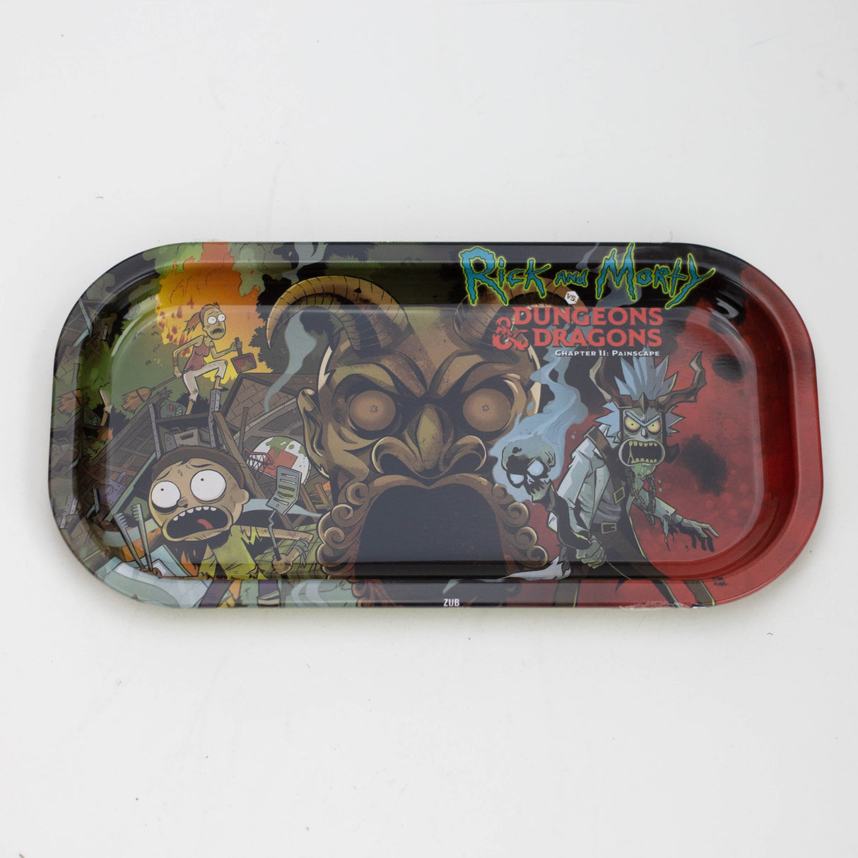 SMALL METAL ROLLING TRAY OV Tray Purple Haze Smoke Inc DUNG & DRAGON