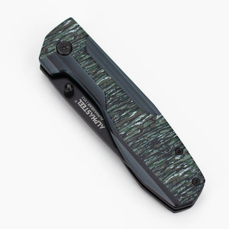 ALPHASTEEL | Hunting Knife - CAMO FOLD Folding Knife JJ Distribution