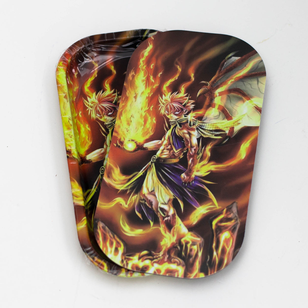 SMALL METAL ROLLING TRAY WITH MAGNETIC LID Tray Purple Haze Smoke Inc DRAGON