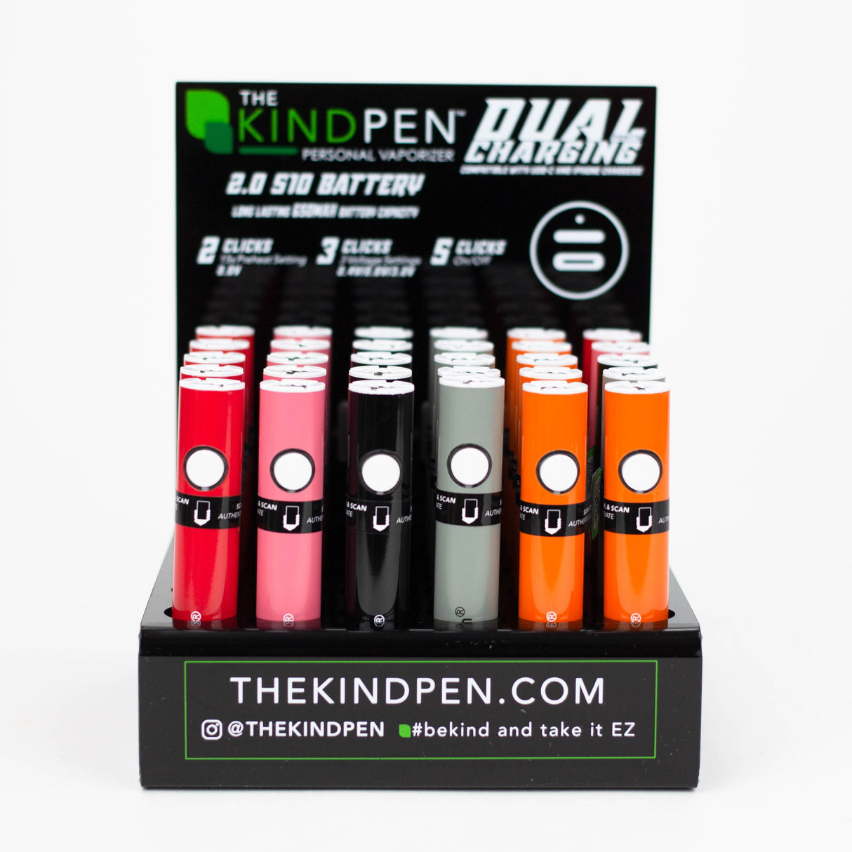 THE KIND PEN | Dual Charging VV Vaporizer The Kind Pen Off White