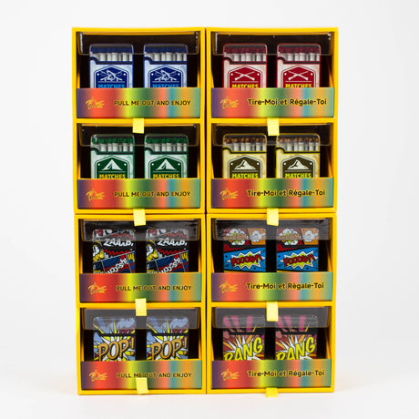 DUCO | Magic Cube Single flame Torch lighter Display of 48 Torch Canadian Distributor Grand Jet