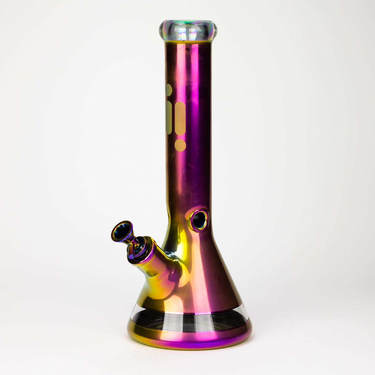 13.5" Infyniti 7 mm metallic beaker bong ( GP2041 ) Glass Bong ONE Purple