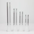 Glass Slitted Glass Diffuser Downstem 4 size (2.5"-5") mixed Pack of 12 Downstem · Bowlstem 777 Smoke