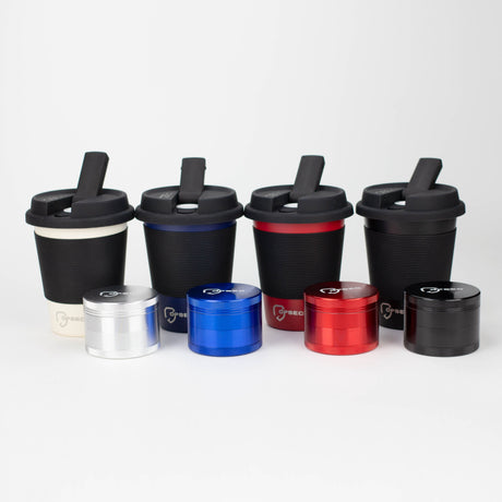 OPSEC Mug | Stealth Bubbler Bundle w/ Grinder and Extra Ceramic Bowl Resin · Silicone · Plastic Bong OPSEC Mug