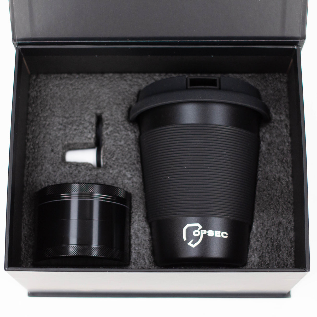 OPSEC Mug | Stealth Bubbler Bundle w/ Grinder and Extra Ceramic Bowl Resin · Silicone · Plastic Bong OPSEC Mug