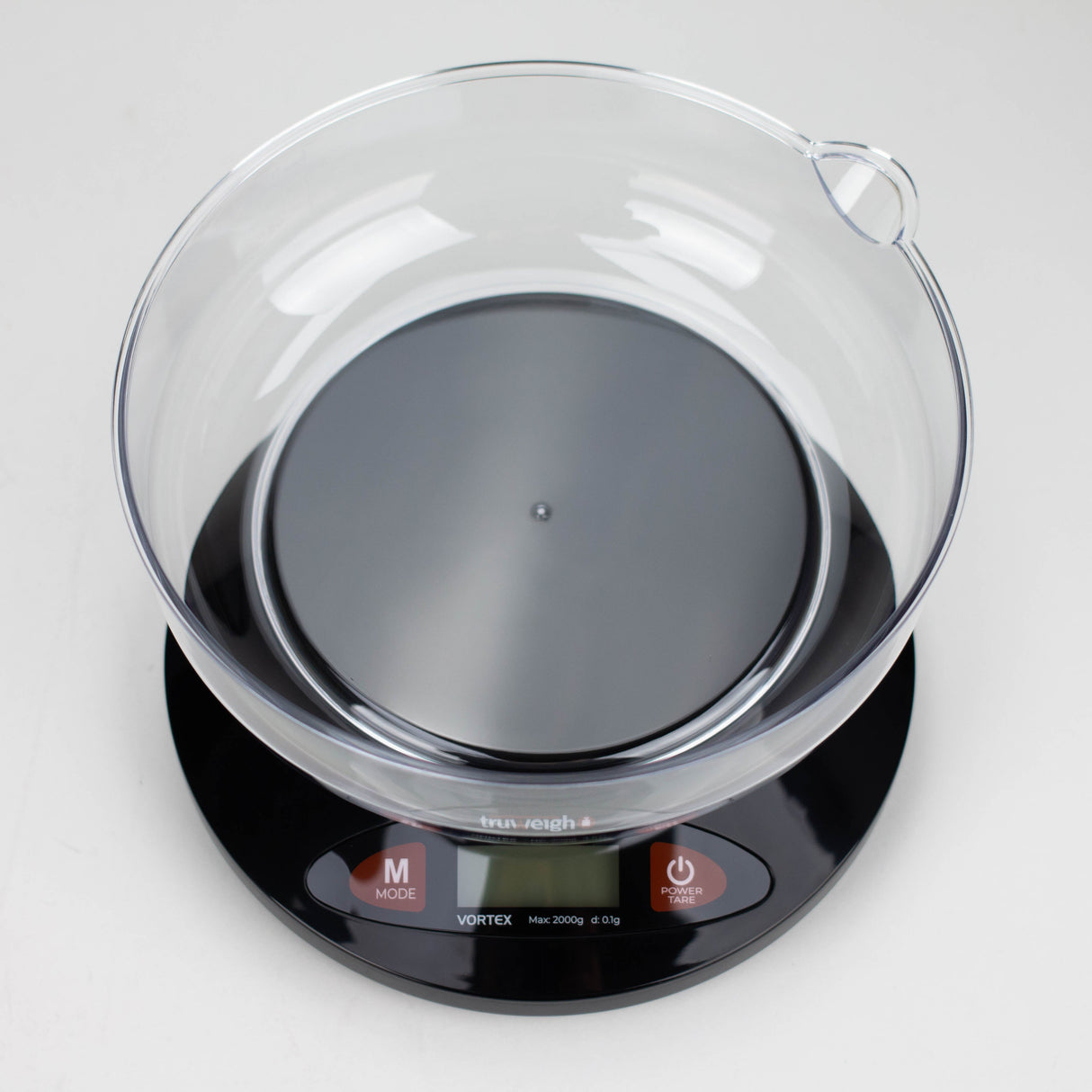 Truweigh | Vortex Digital Bowl Scale 2000G X 0.1G - Black Scale Cannatron