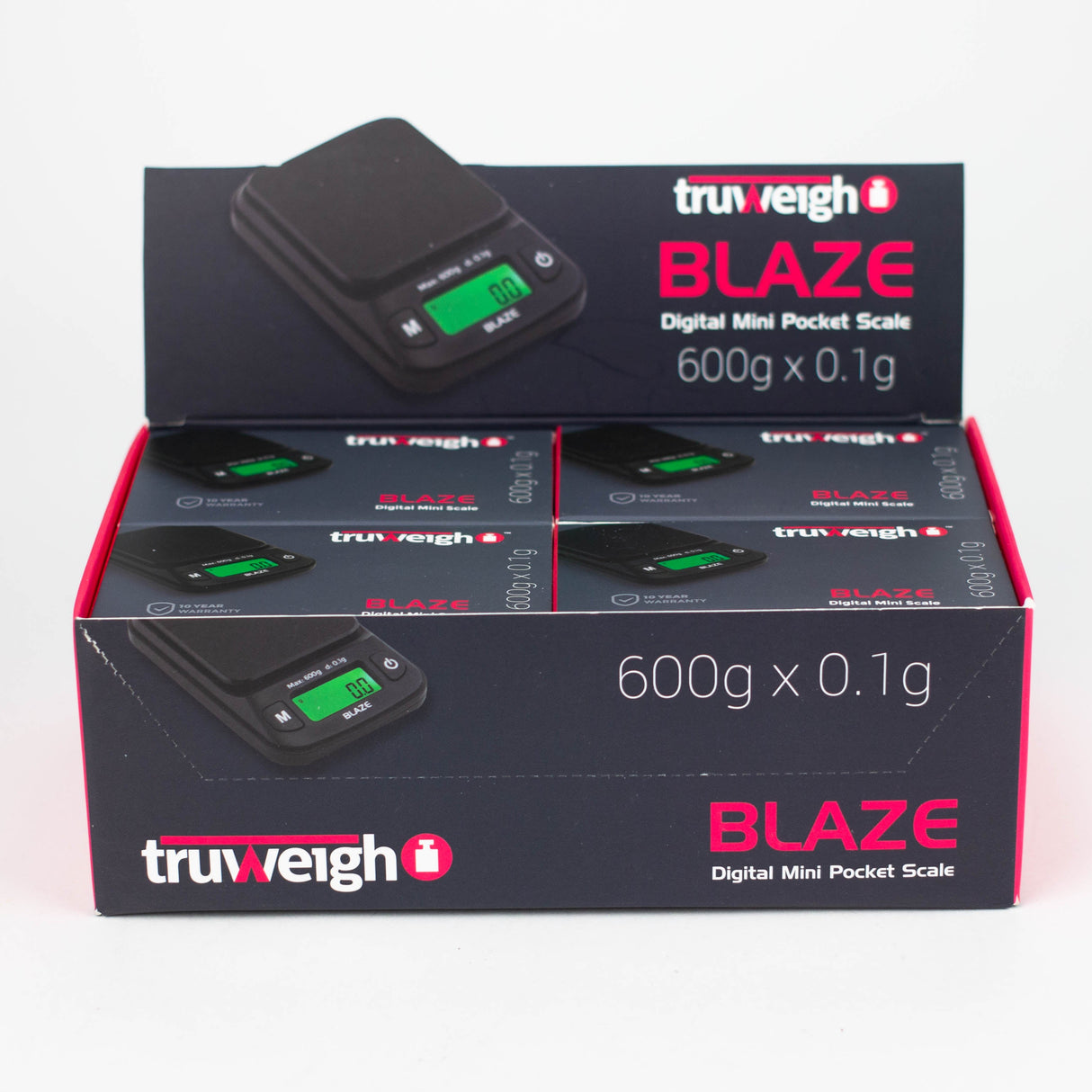 Truweigh | Blaze Scale - 600g x 0.1g - Box of 12 Scale Cannatron