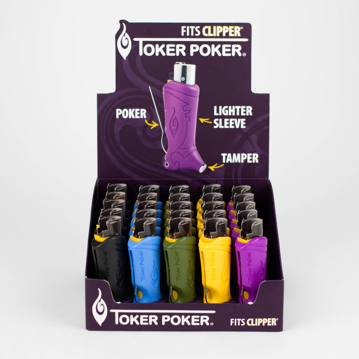 Toker Poker | Clipper edition Display of 25 Accessory Cannatron