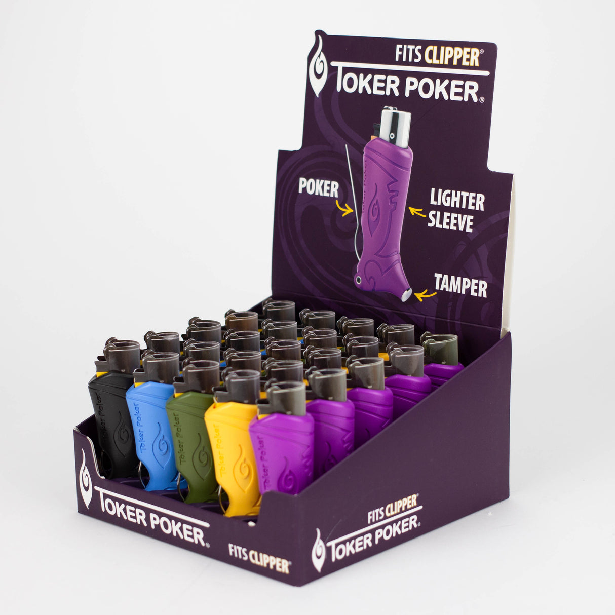 Toker Poker | Clipper edition Display of 25 Accessory Cannatron