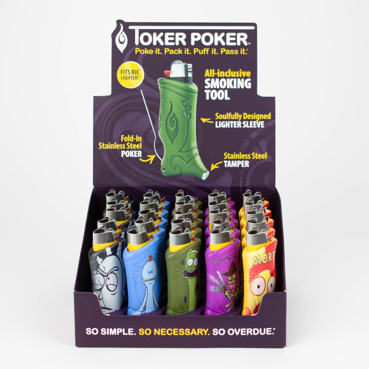 Toker Poker | Bic lighter edition Display of 25 Accessory Cannatron
