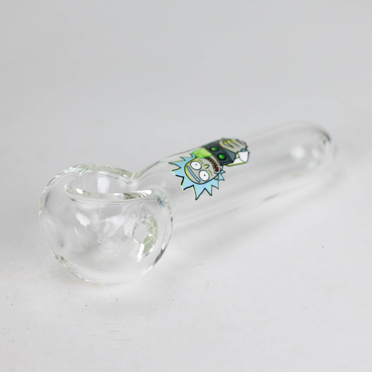 4" Premium Glass Pipe With RM Graphic Box of 12 Glass Pipe 777 Smoke