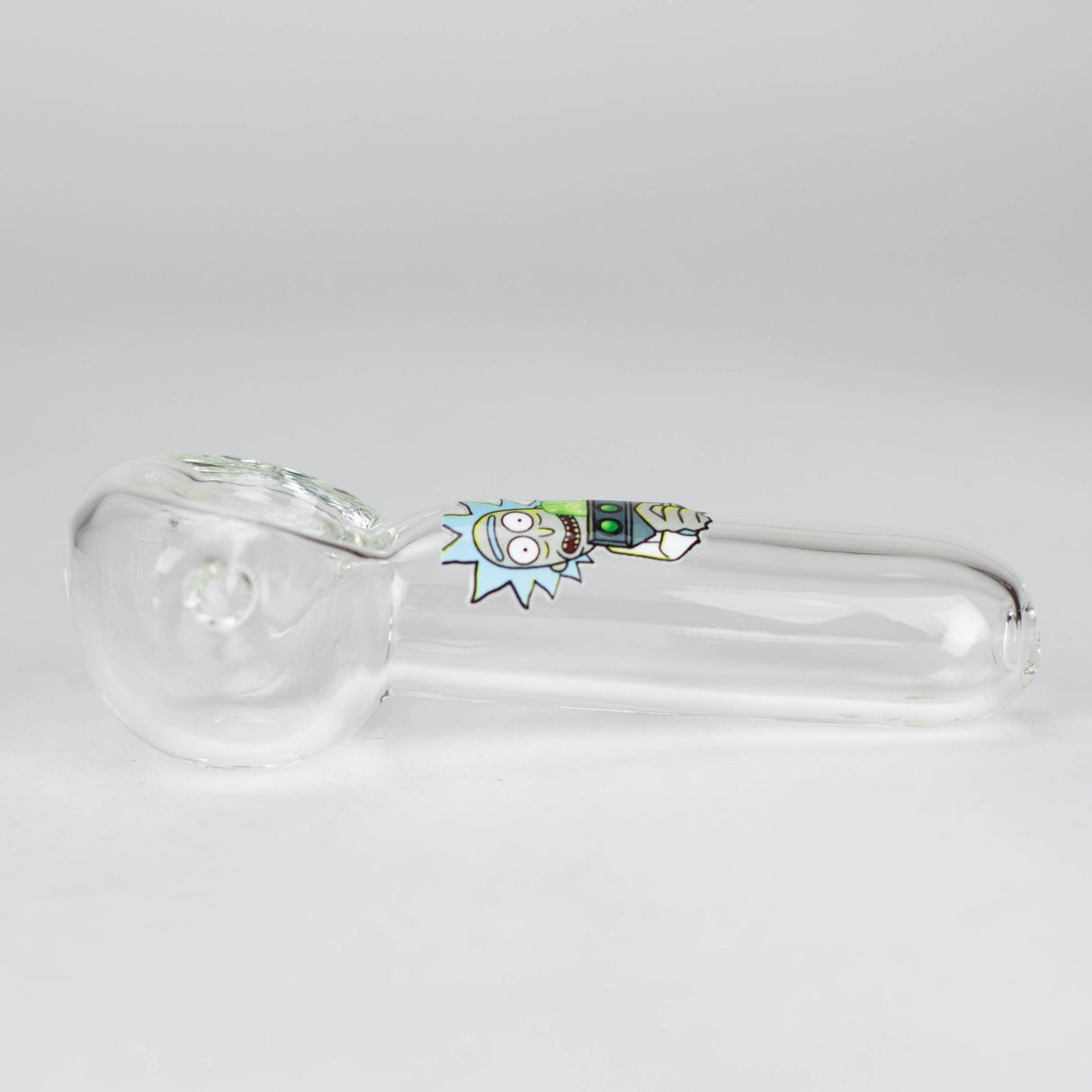 4" Premium Glass Pipe With RM Graphic Box of 12 Glass Pipe 777 Smoke