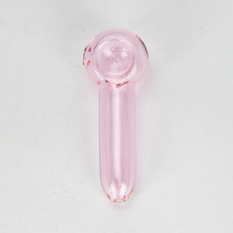 4" Pink Premium Glass Pipe Box of 12 Glass Pipe 777 Smoke Clear