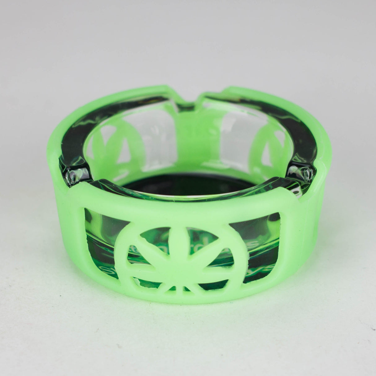 Grow in the dark premium glass ashtray Box of 6 Glass Ashtray 777 Smoke