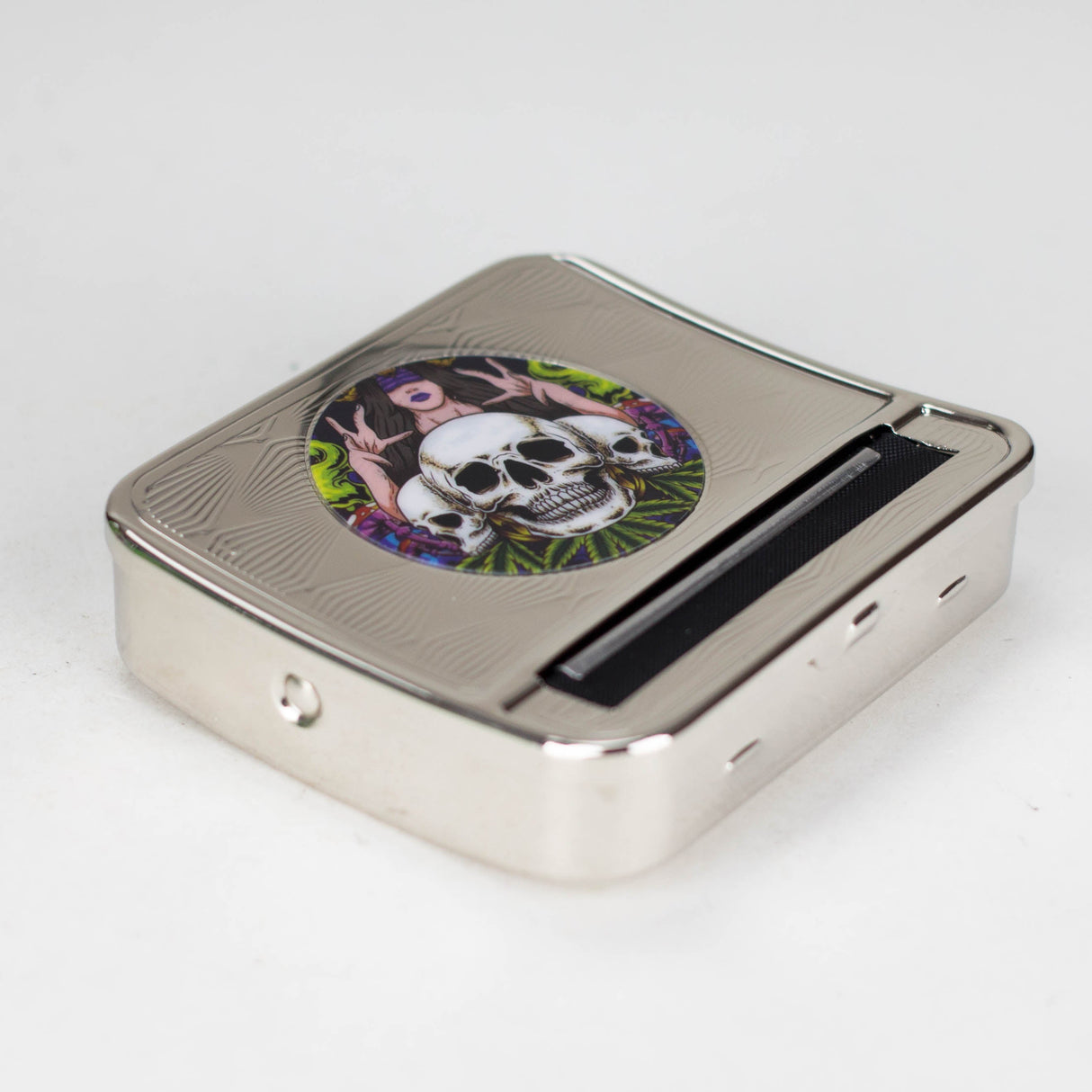 Rose Skull | 70mm Box-Type Automatic Rolling machine Box of 12 Roller 777 Smoke