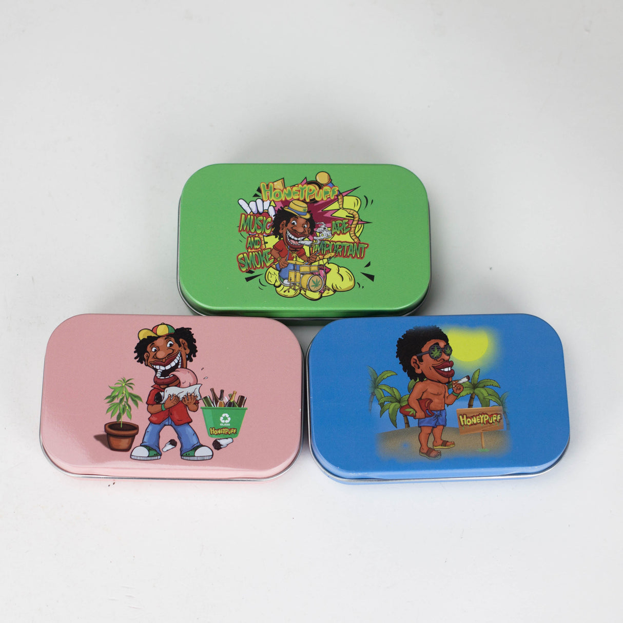 Premium Stash Tin Box of 24 Case 777 Smoke