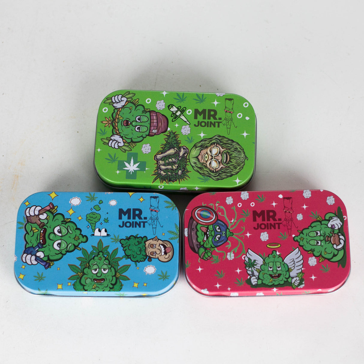 Premium Stash Tin Box of 24 Case 777 Smoke