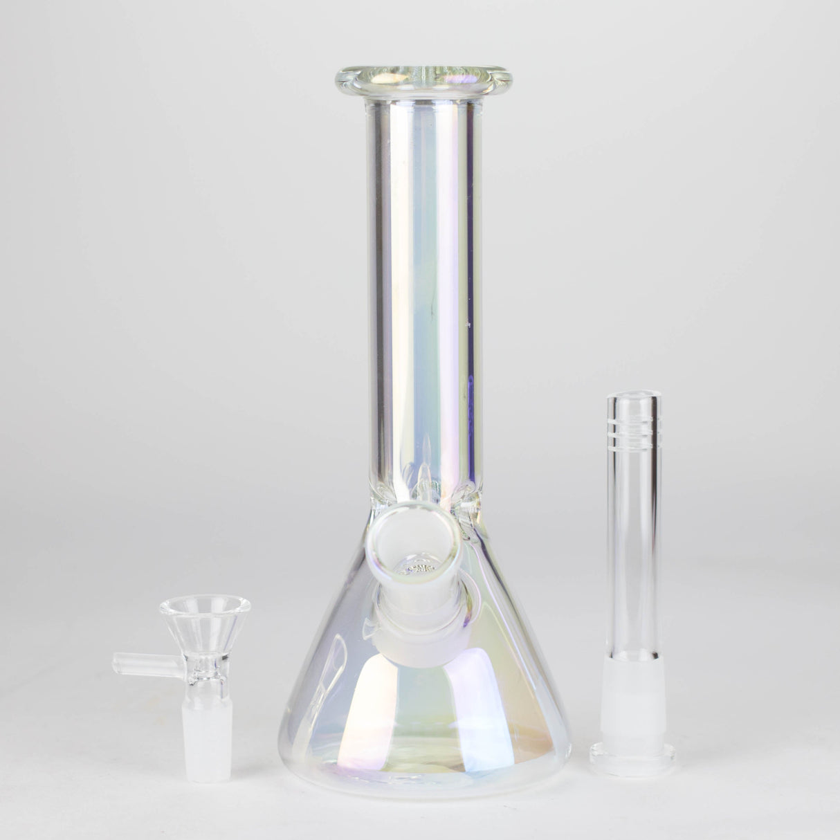 8" Electroplated Beaker Glass bong Glass Bong Super Supplys Inc