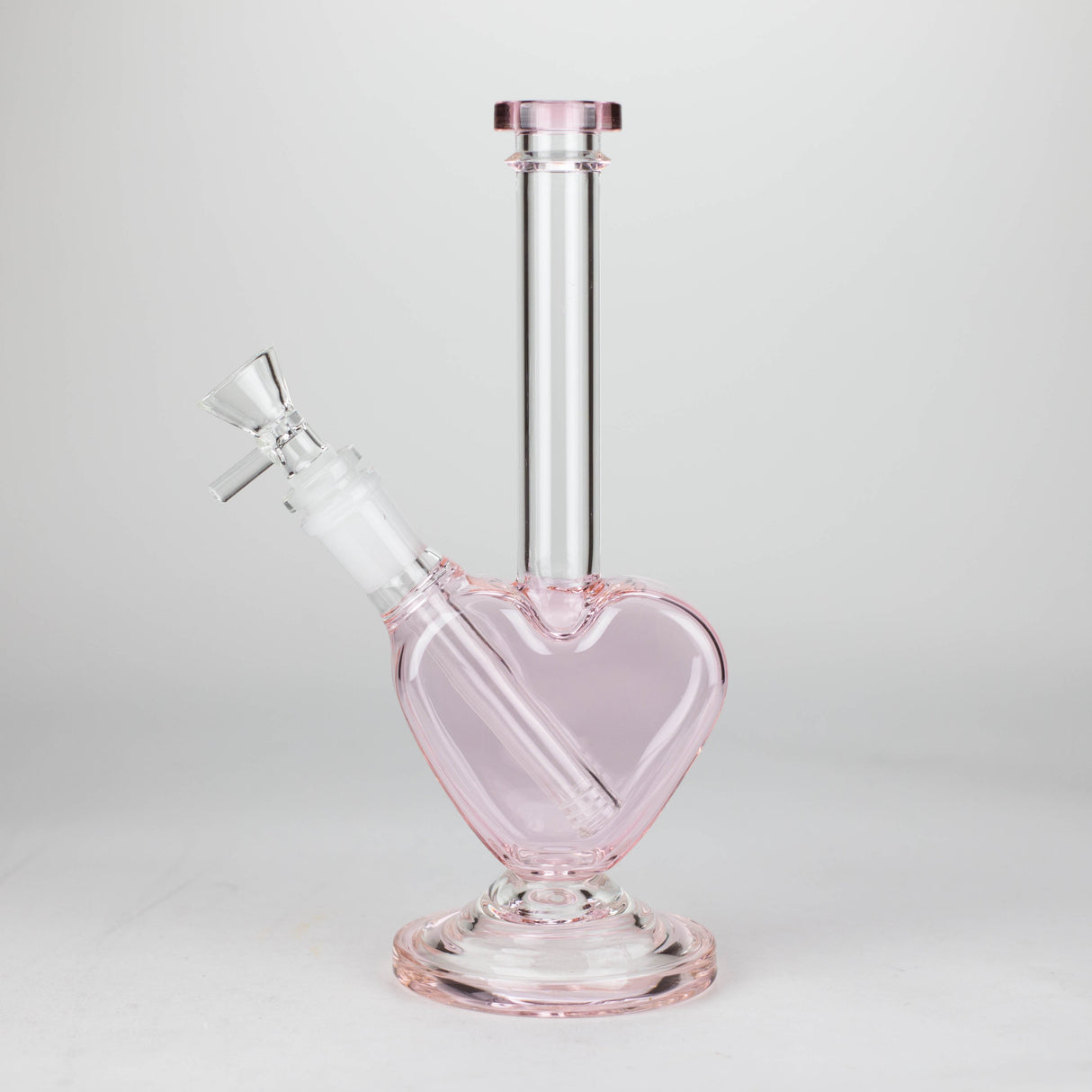 Z10" Glass Heart Bong - Valentia's day limit Edition Glass Bong 777 Smoke Pink