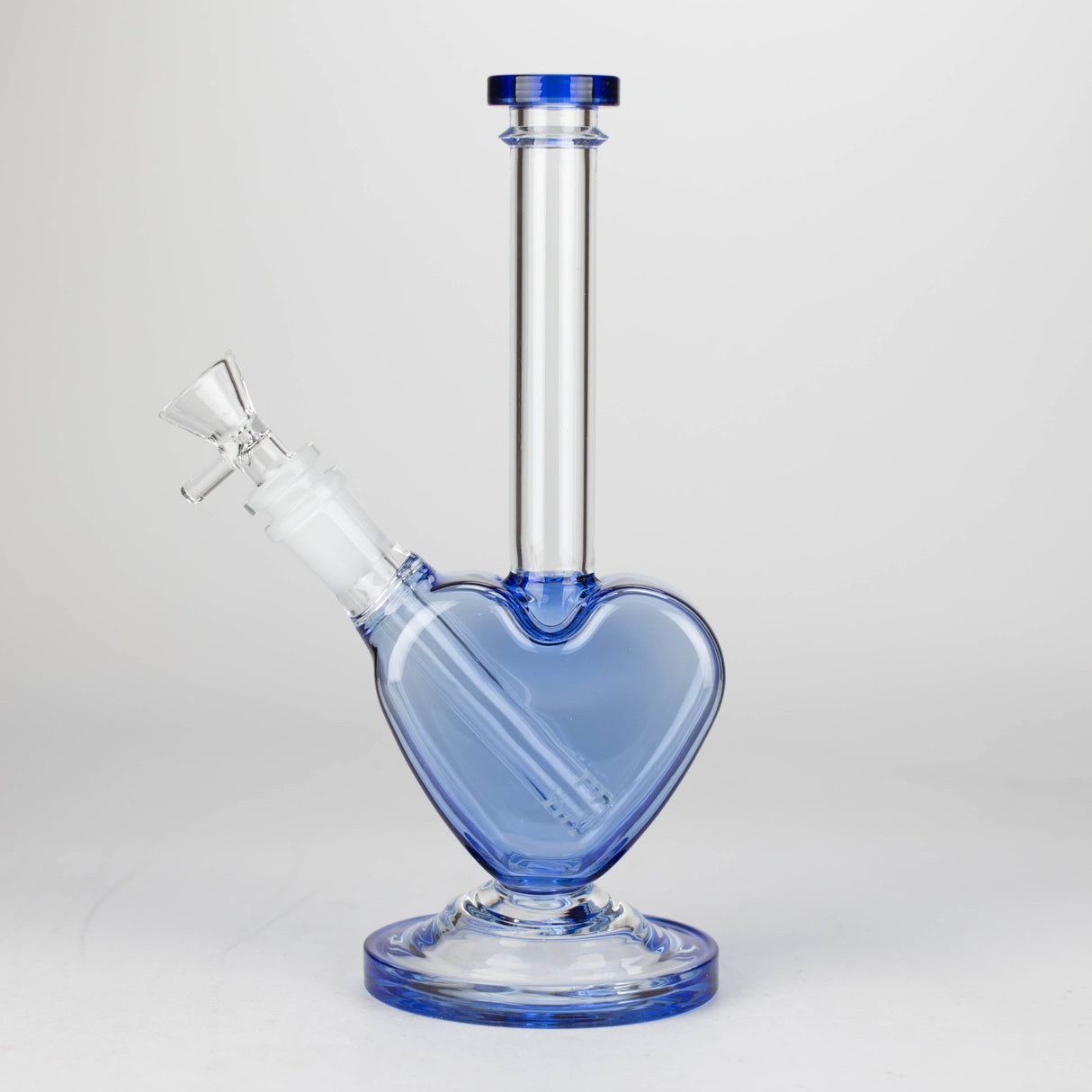 Z10" Glass Heart Bong - Valentia's day limit Edition Glass Bong 777 Smoke Blue