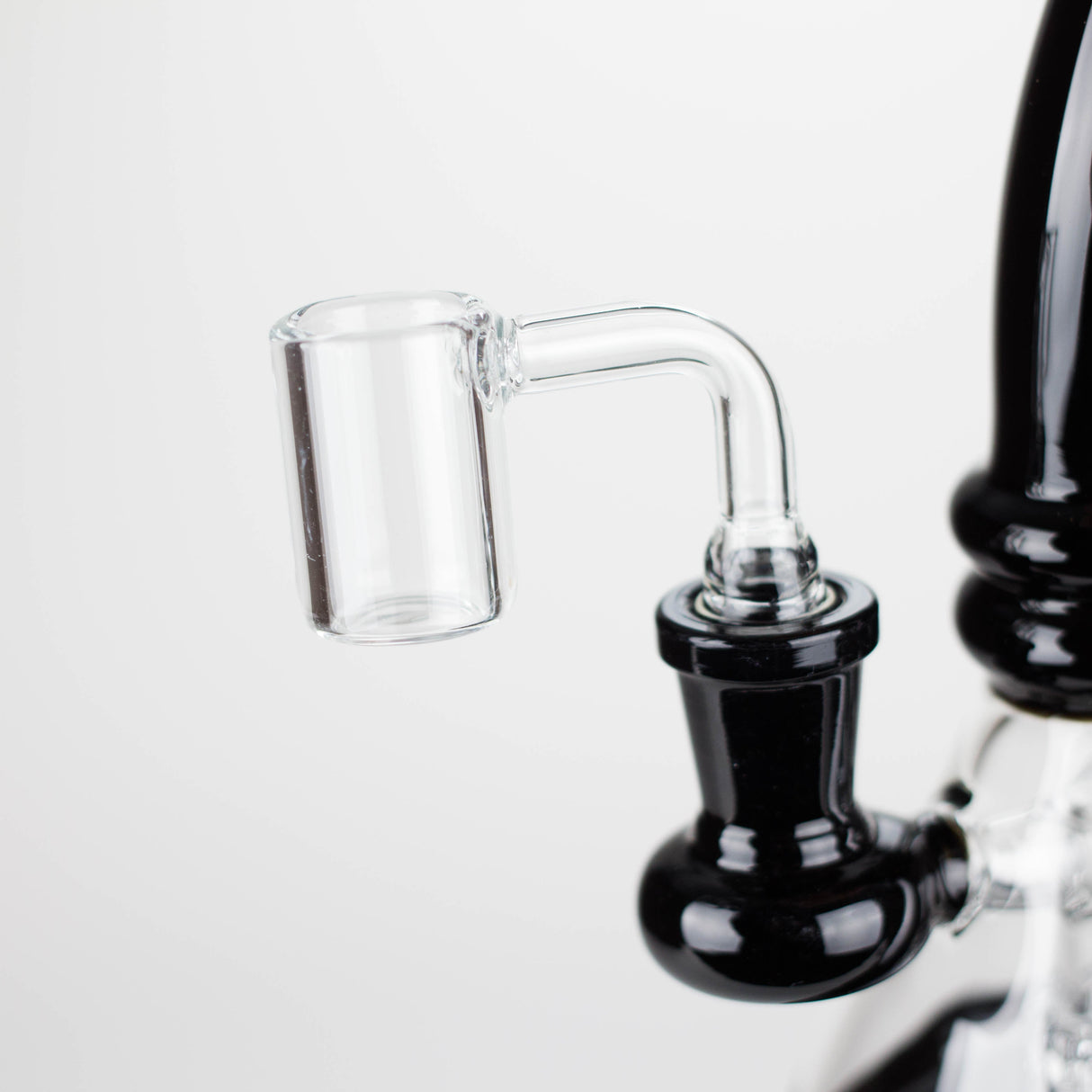 Z7" 2-in-1 Color accented Rig with perc (Banger and Bowl Included) Glass Rig 777 Smoke