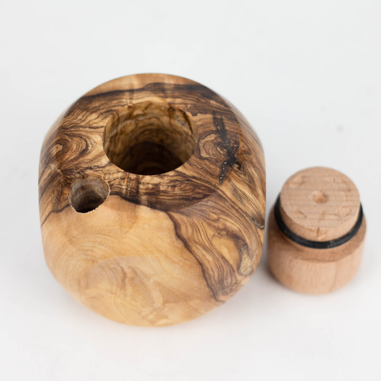 VOW | Olive Wood Apple Dugout/Smoker's Gift 1 Wooden Pipe Variety Olive Wood