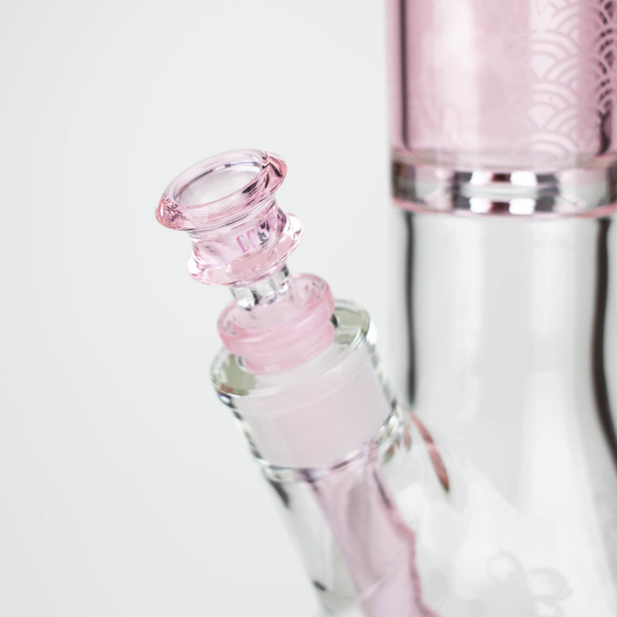 Castle Glassworks | 16" Koi Fish Etched Beaker Glass Bong Castle Glassworks