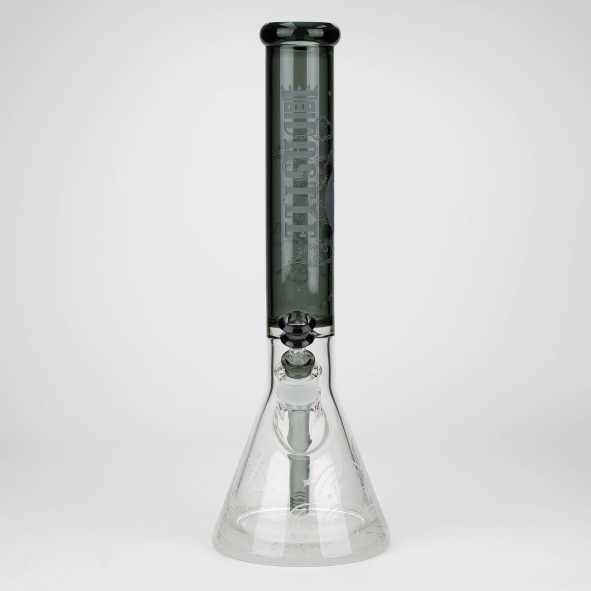 Castle Glassworks | 16" Wolf Etched Beaker Glass Bong Castle Glassworks