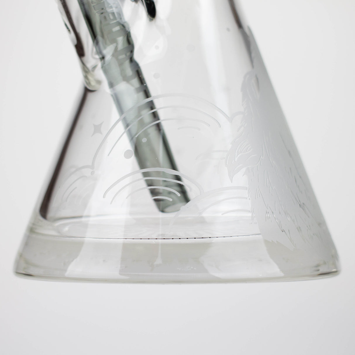 Castle Glassworks | 16" Wolf Etched Beaker Glass Bong Castle Glassworks