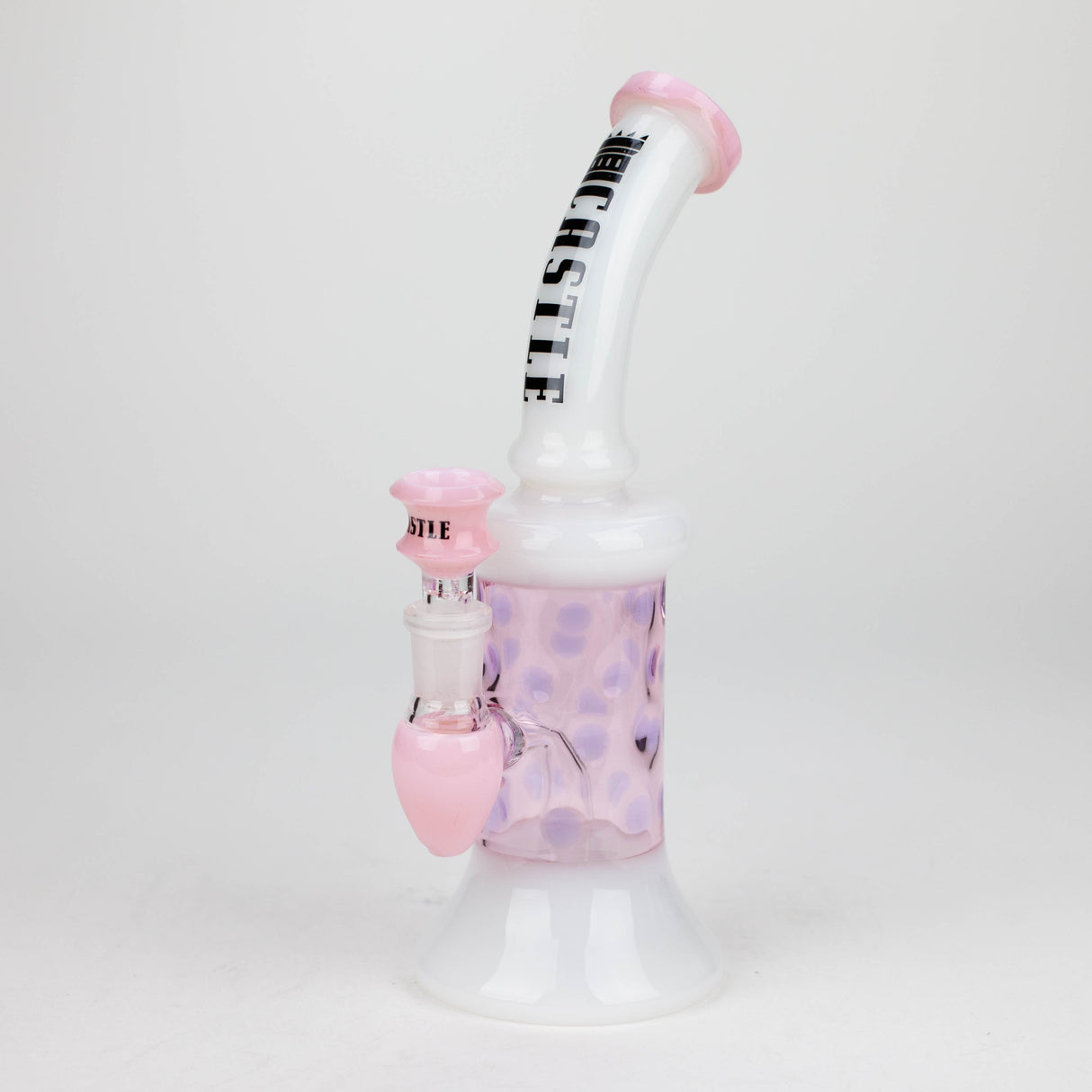 Castle Glassworks | 9" 2-in-1 Color Spots Rig Glass Rig Castle Glassworks