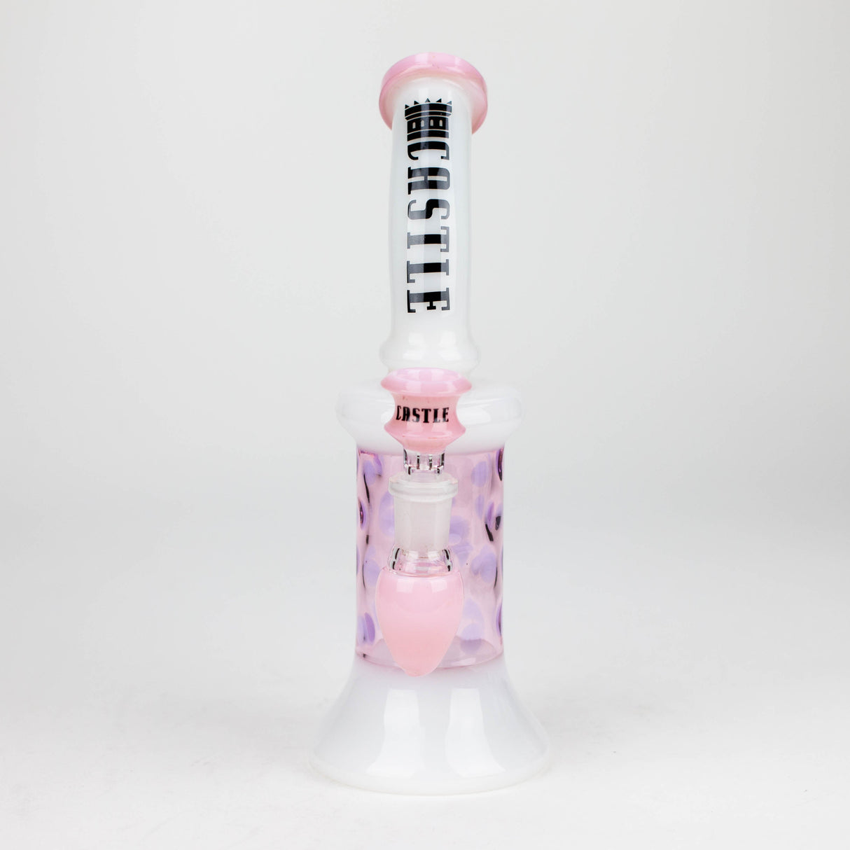 Castle Glassworks | 9" 2-in-1 Color Spots Rig Glass Rig Castle Glassworks