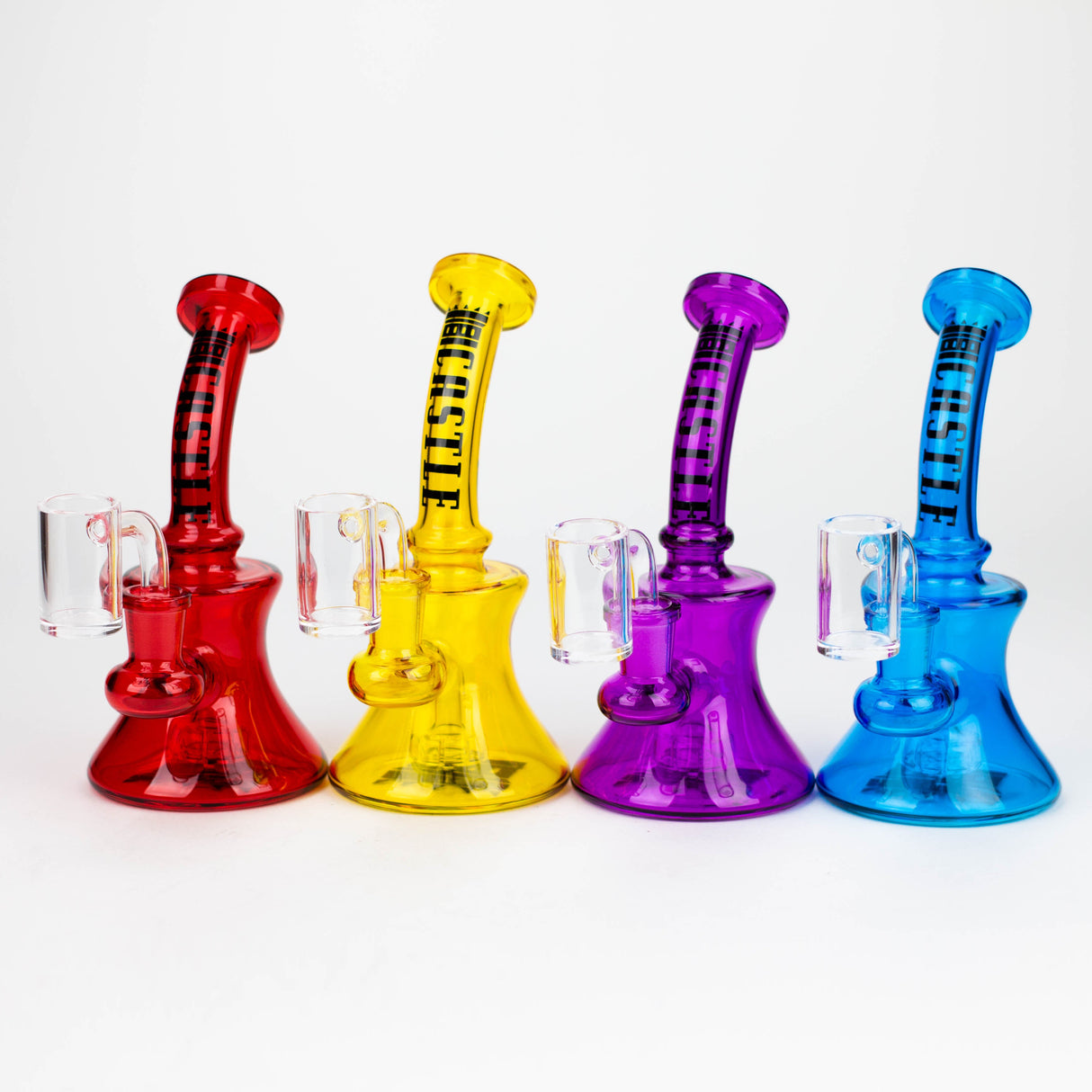 Castle Glassworks | 7" Mini Electroplated Rig Glass Rig Castle Glassworks