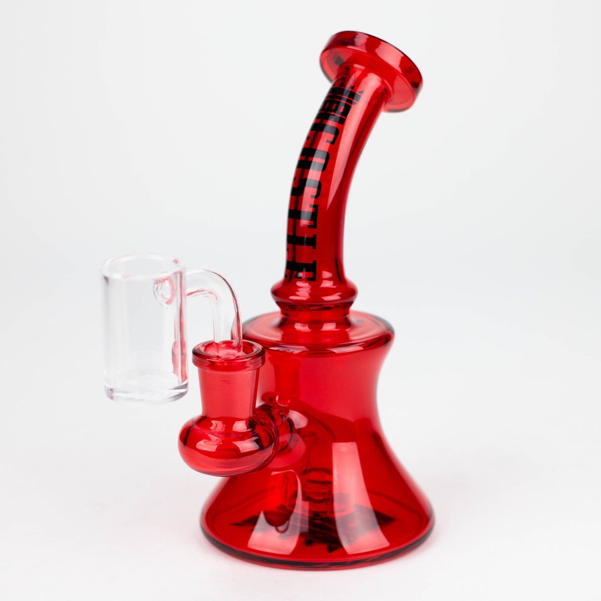 Castle Glassworks | 7" Mini Electroplated Rig Glass Rig Castle Glassworks Red