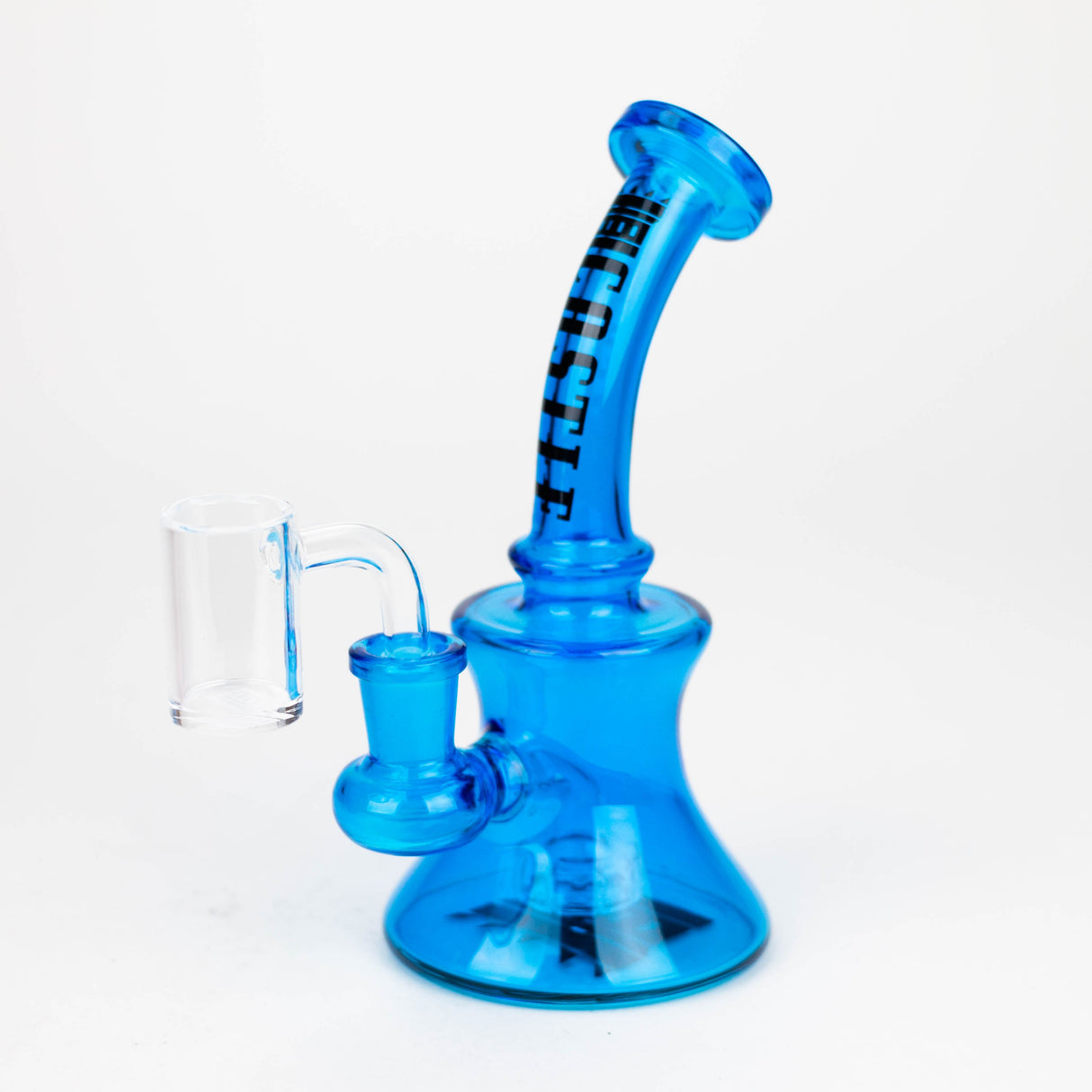 Castle Glassworks | 7" Mini Electroplated Rig Glass Rig Castle Glassworks Blue
